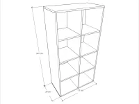 Emese 2x4 Falipolc méretrajz